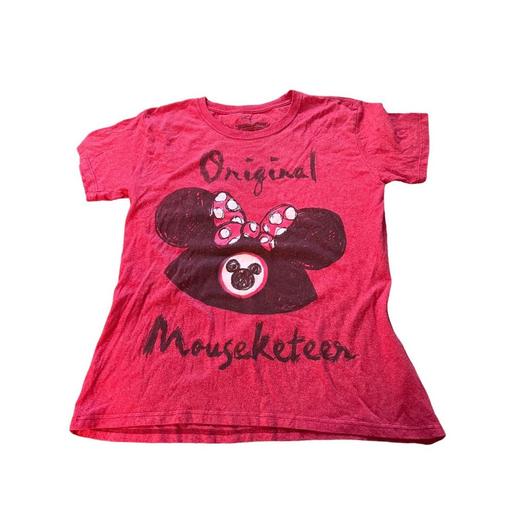 Disney Store Red Shirt Original Mouseketeer Minnie Mouse Ears Size 2X